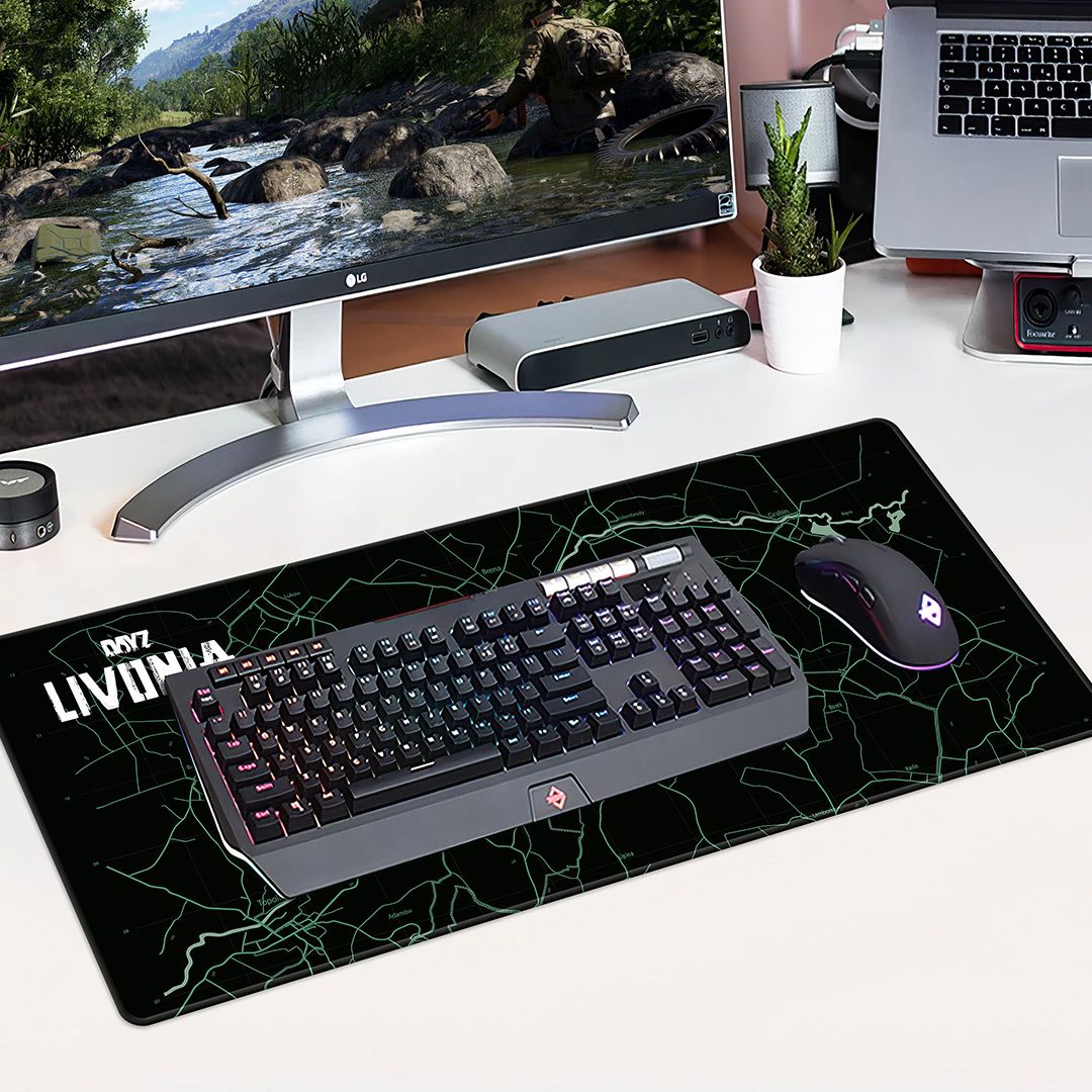 DAYZ - ALFOMBRILLA DE RATÓN LIVONIA CON BRILLO UV | GRANDE 800X340MM