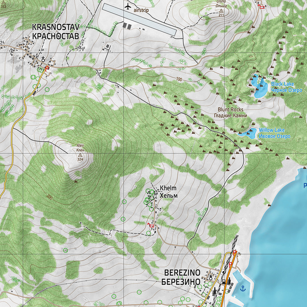 ARMA / ARMA 2 - MAPA IMPRESO DE CHERNARUS Y SAHRANI