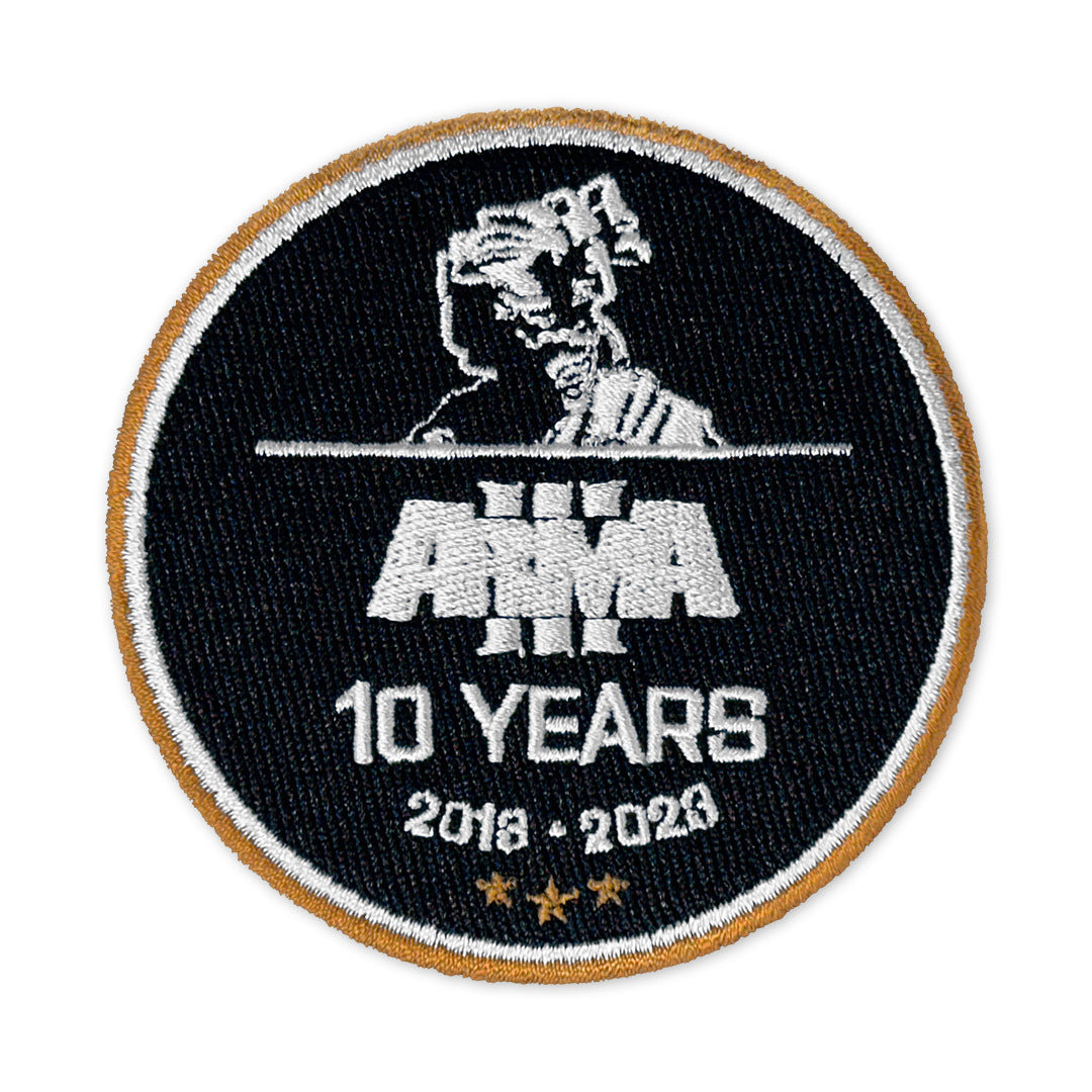 ARMA 3 - 10TH ANNIVERSARY VELCRO PATCH