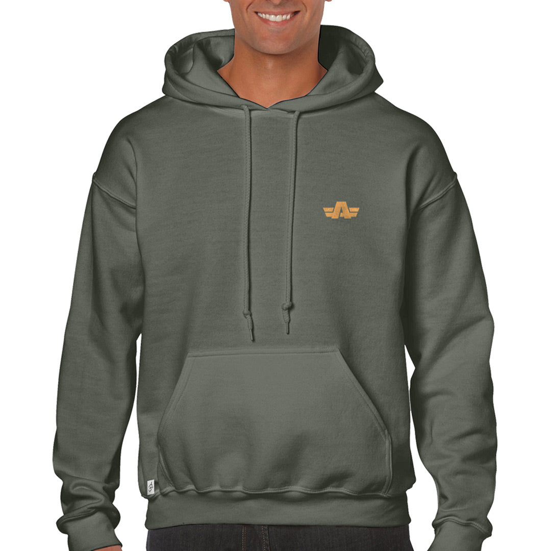 ARMA REFORGER - SUDADERA ORIGINAL CON CAPUCHA | CAQUI/DORADO