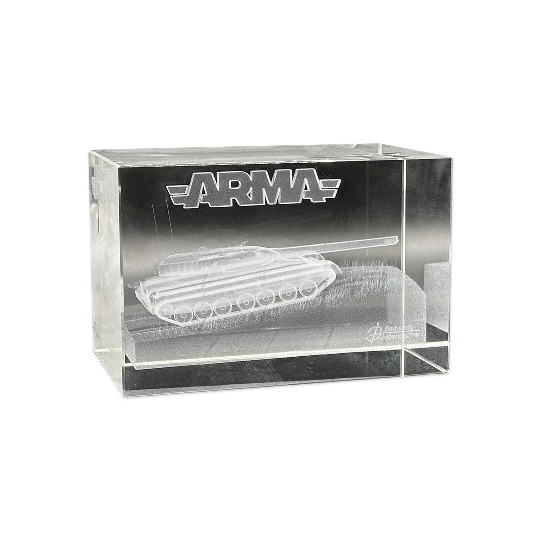 ARMA 3 - MODELO DE CRISTAL 3D DEL TANQUE T-100X