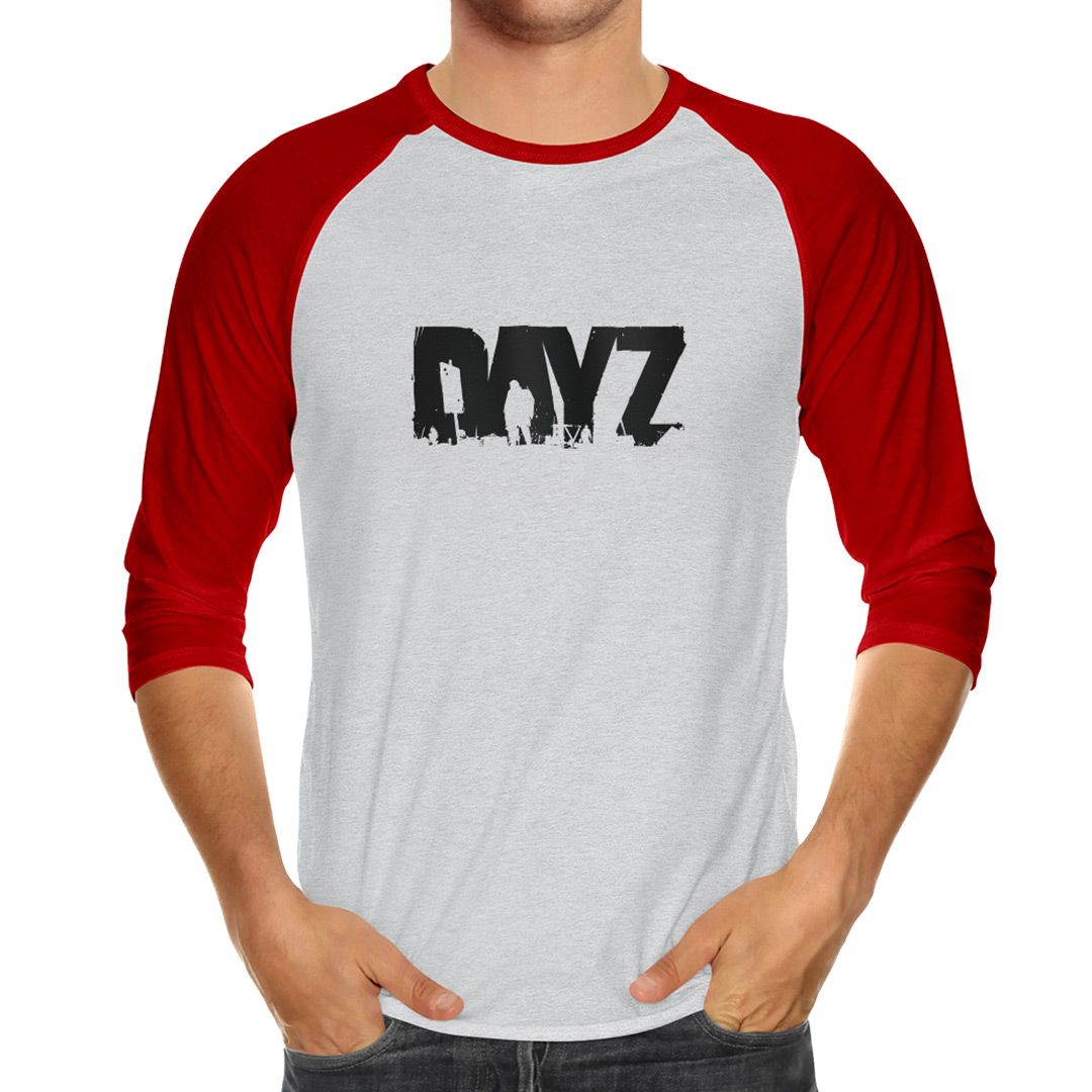 DAYZ - LANGARM-T-SHIRT | GRAU/ROT