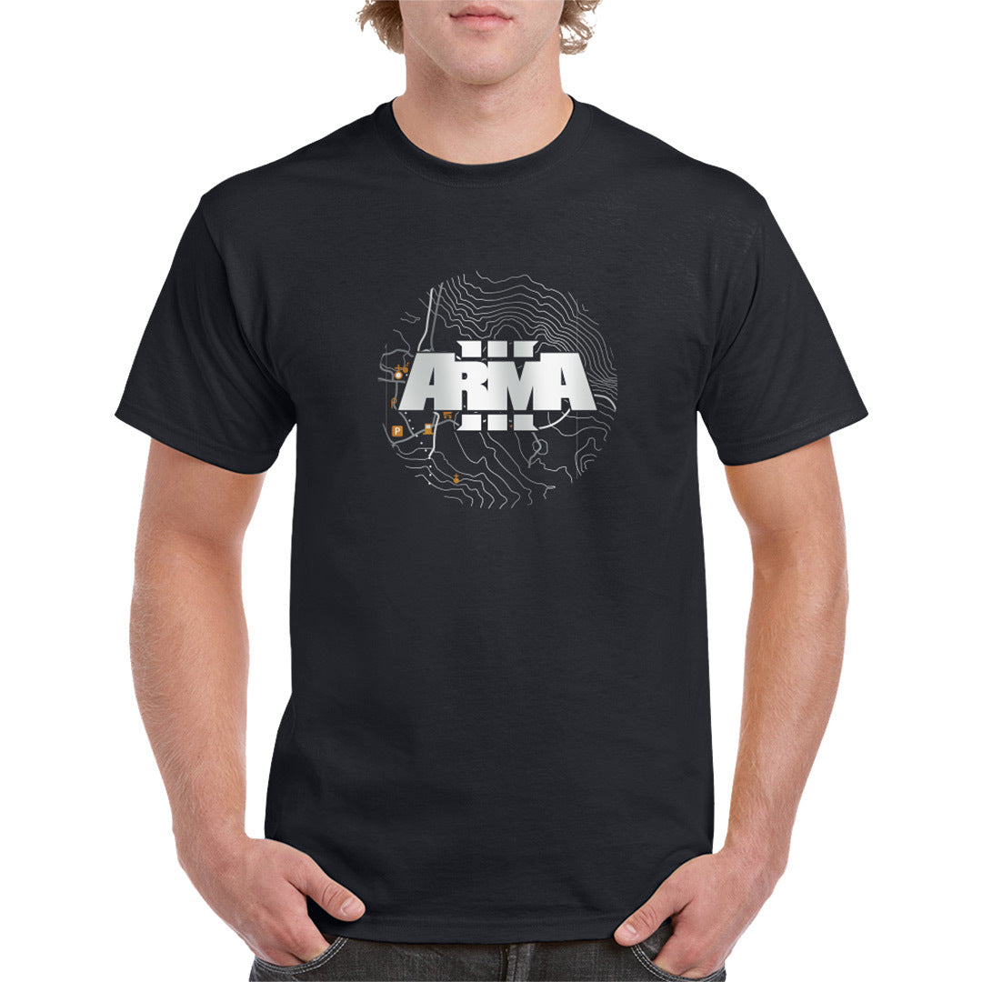ARMA 3 - MAP STYLE T-SHIRT | BLACK