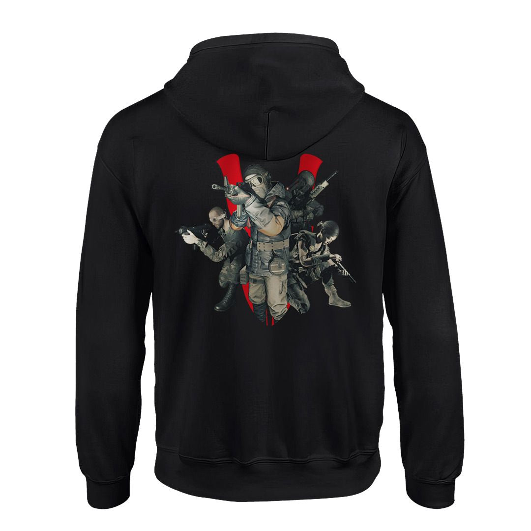 VIGOR - SUDADERA ORIGINAL CON CREMALLERA Y CAPUCHA | NEGRA