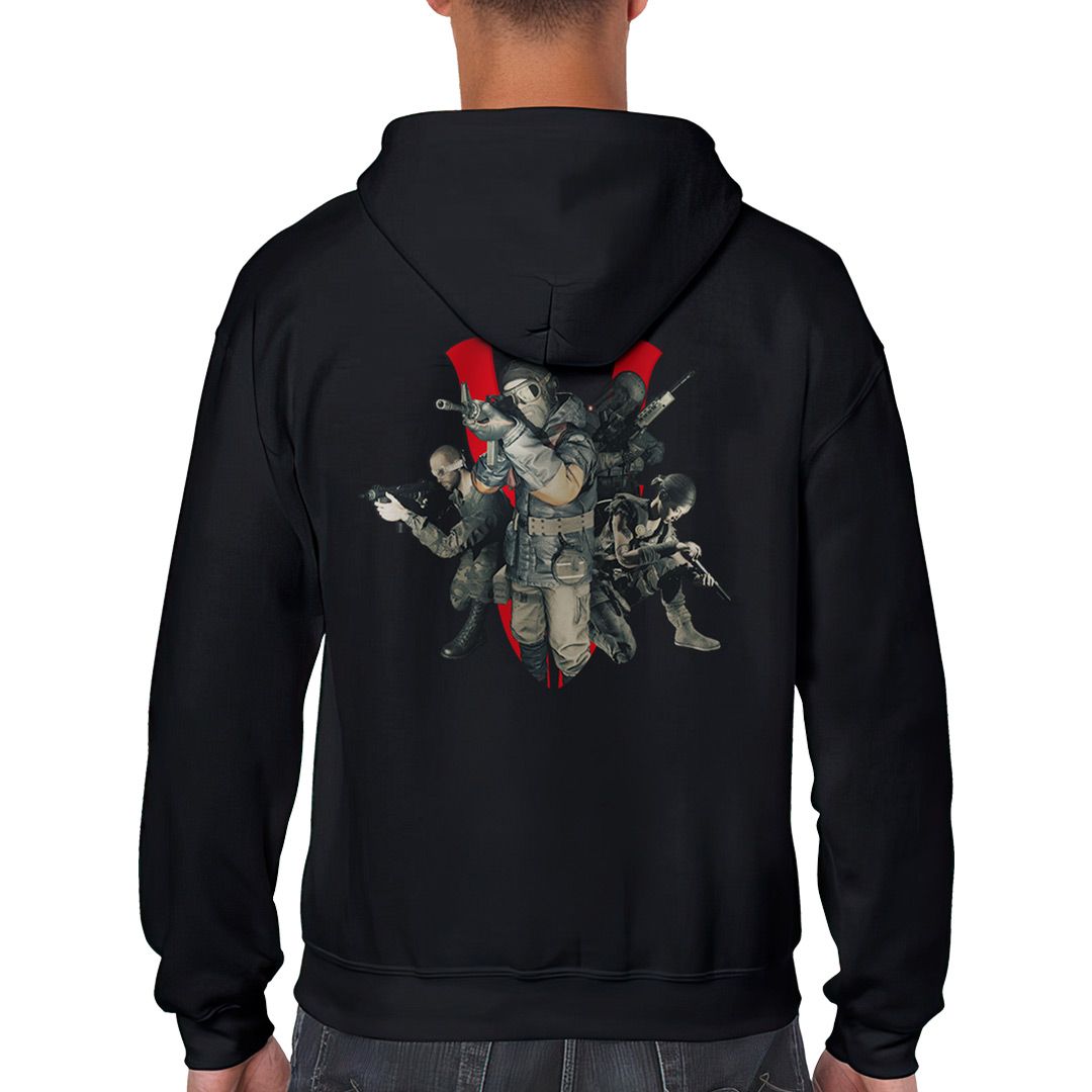 VIGOR - SUDADERA ORIGINAL CON CREMALLERA Y CAPUCHA | NEGRA