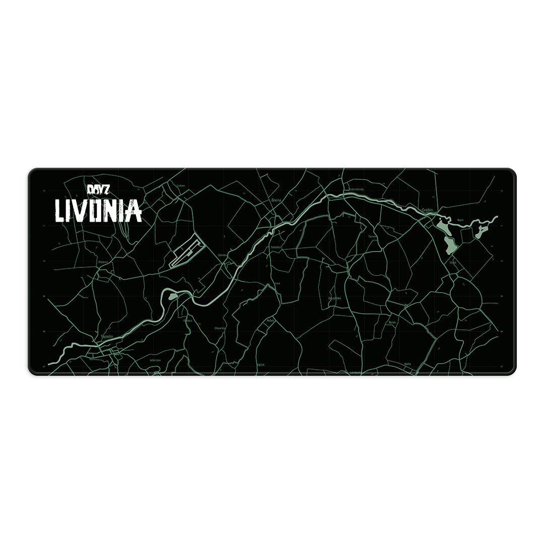 DAYZ - ALFOMBRILLA DE RATÓN LIVONIA CON BRILLO UV | GRANDE 800X340MM