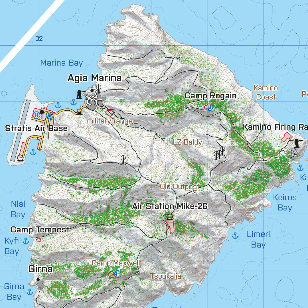 ARMA 3 PRINTED MAP