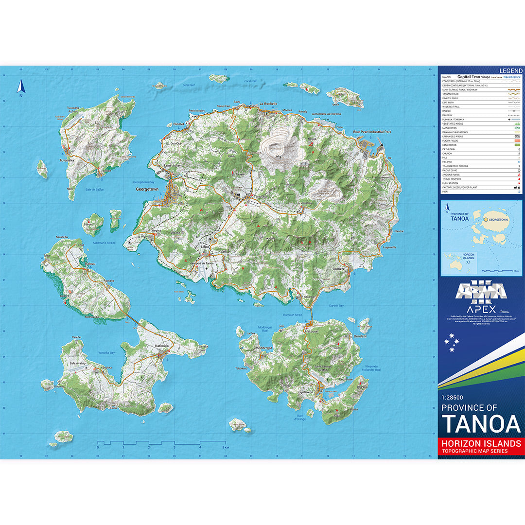 ARMA PRINTED MAP COLLECTION (5 PCS, 6 MAPS)