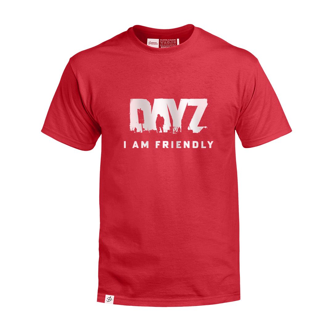 DAYZ I AM FRIENDLY T-SHIRT RED – BOHEMIA INTERACTIVE