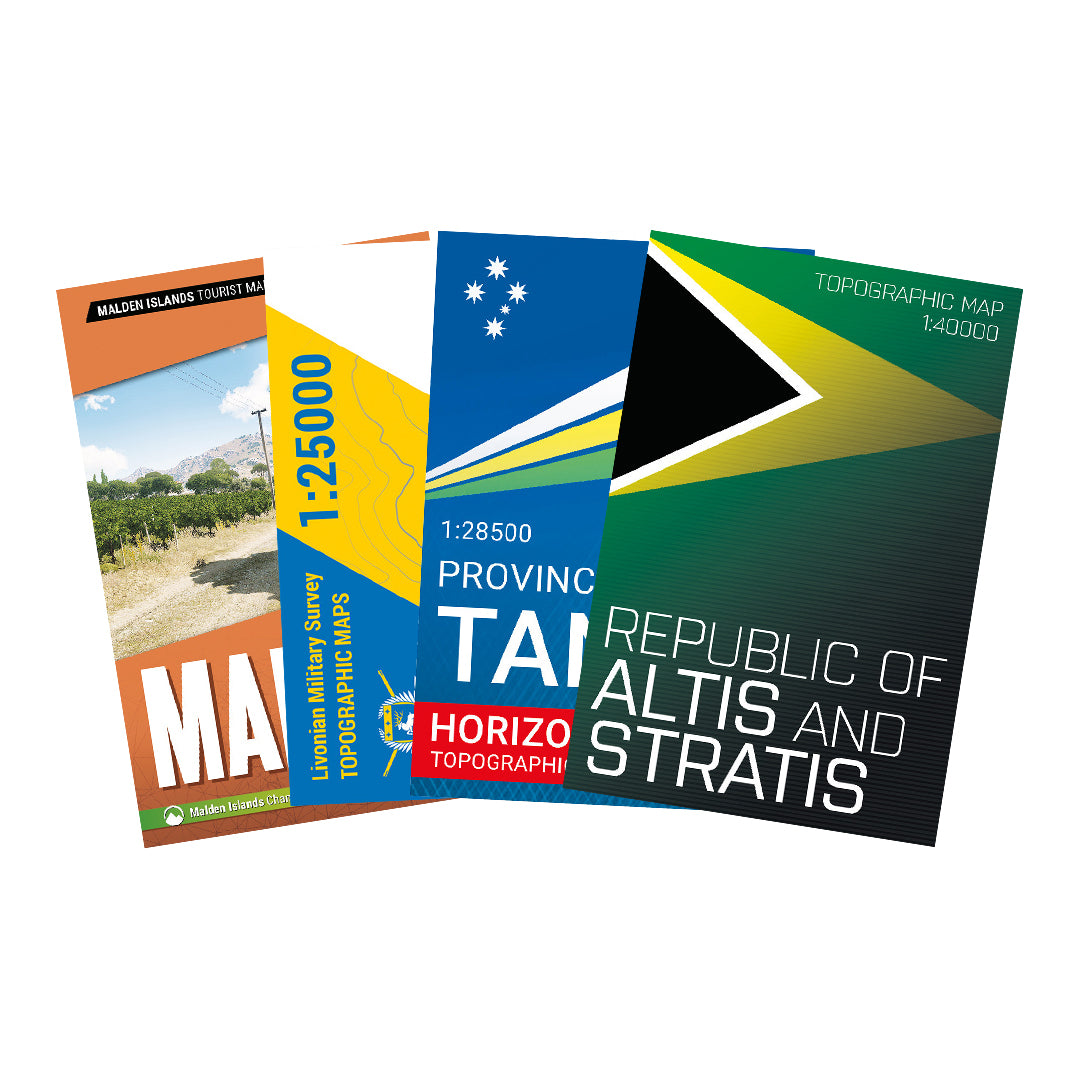 ARMA 3 - PRINTED MAPS COMPLETE COLLECTION (Pack of 4)