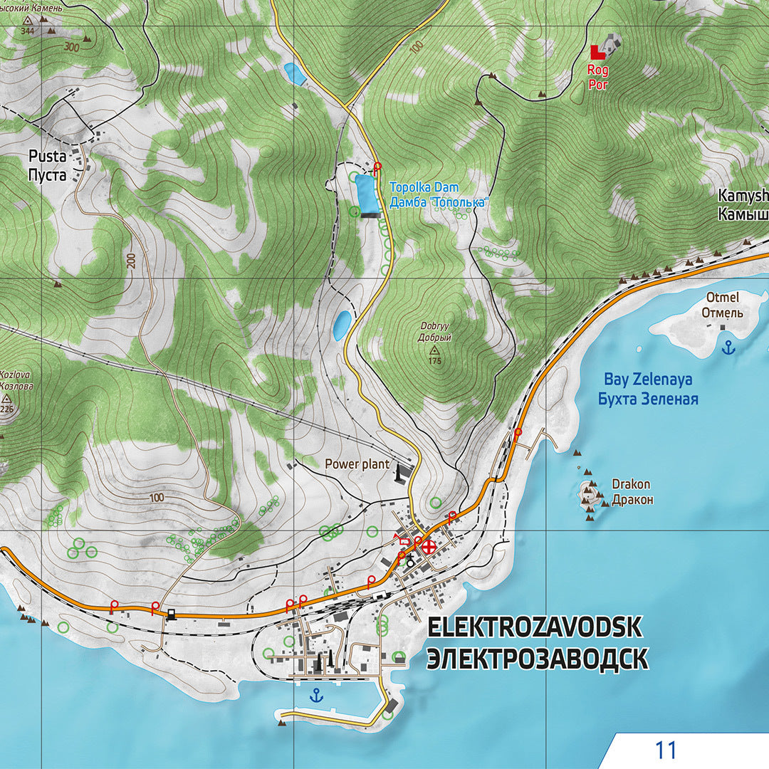 ARMA / ARMA 2 - MAPA IMPRESO DE CHERNARUS Y SAHRANI