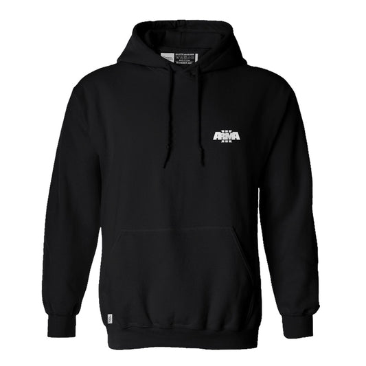 ARMA 3 HOODIE IM KARTENSTIL SCHWARZ 