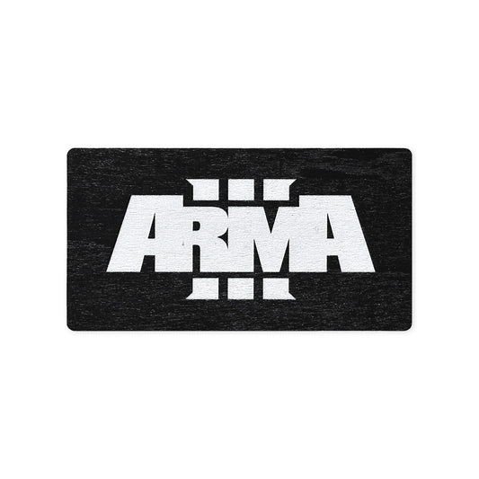 HOLZMAGNET MIT ARMA 3-LOGO