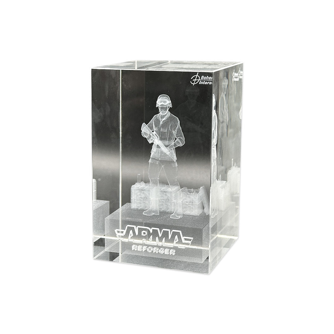 ARMA REFORGER SOLDIER 3D GLASS MODEL