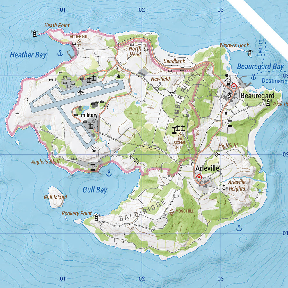 ARMA (EVERON + ARLAND) PRINTED MAP BOHEMIA INTERACTIVE