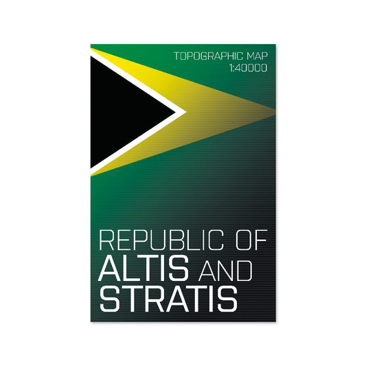 ARMA 3 - REPUBLIC OF ALTIS AND STRATIS PRINTED MAP