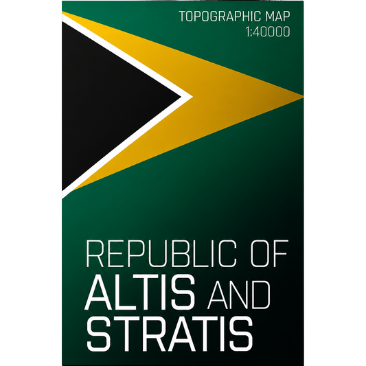 ARMA 3 - REPUBLIC OF ALTIS AND STRATIS PRINTED MAP