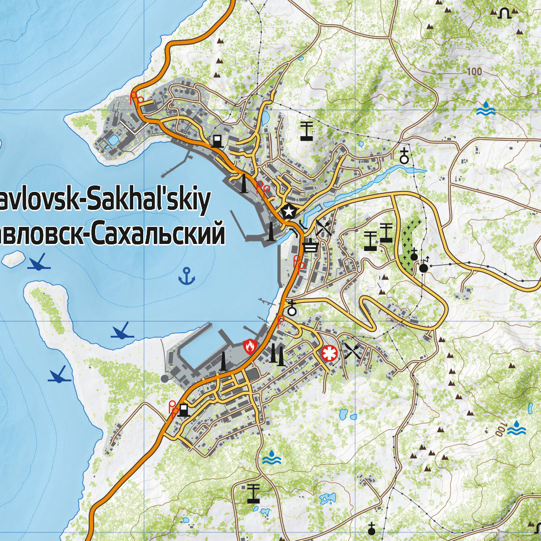 DAYZ FROSTLINE - MAPA IMPRESO DE SAKHAL