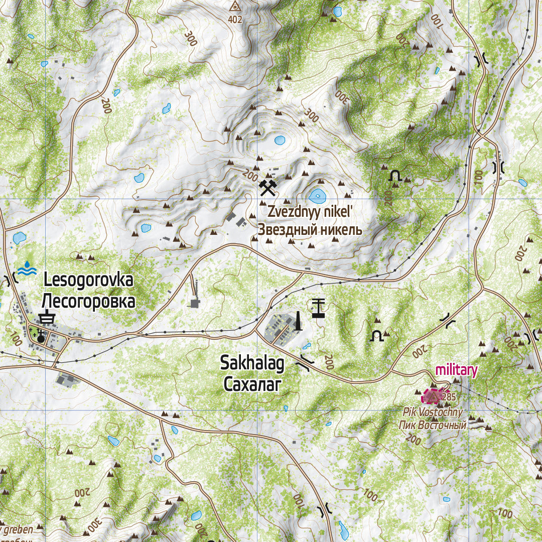 DAYZ FROSTLINE - MAPA IMPRESO DE SAKHAL