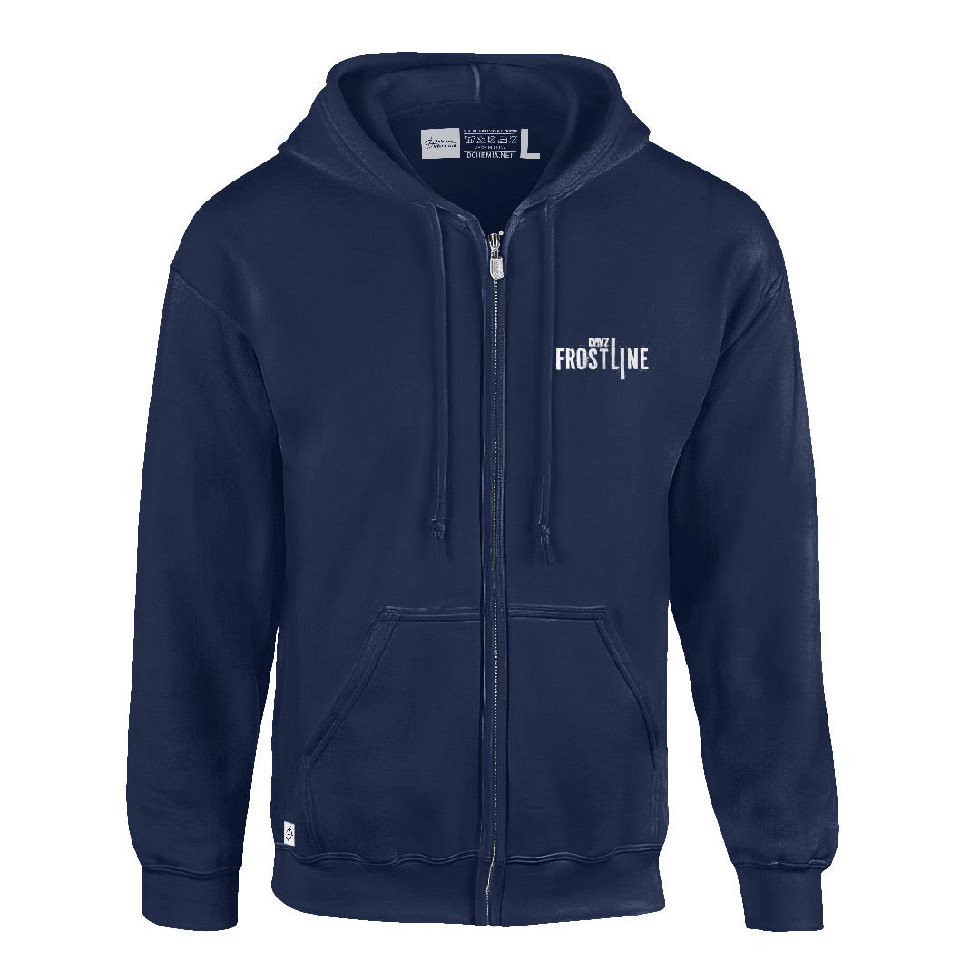 DAYZ ZIP-UP HOODIE FROSTLINE MARINEBLAU 