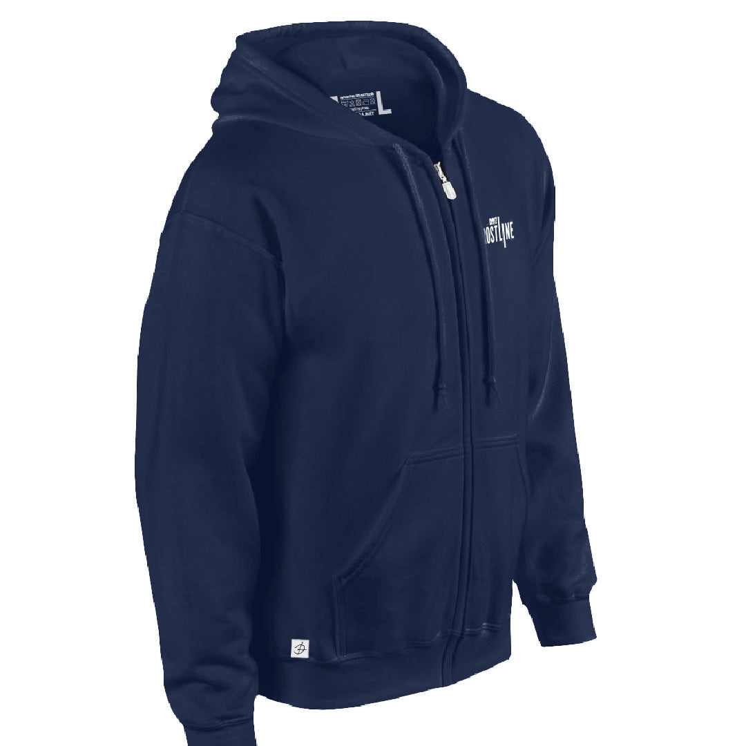 DAYZ ZIP-UP HOODIE FROSTLINE MARINEBLAU 