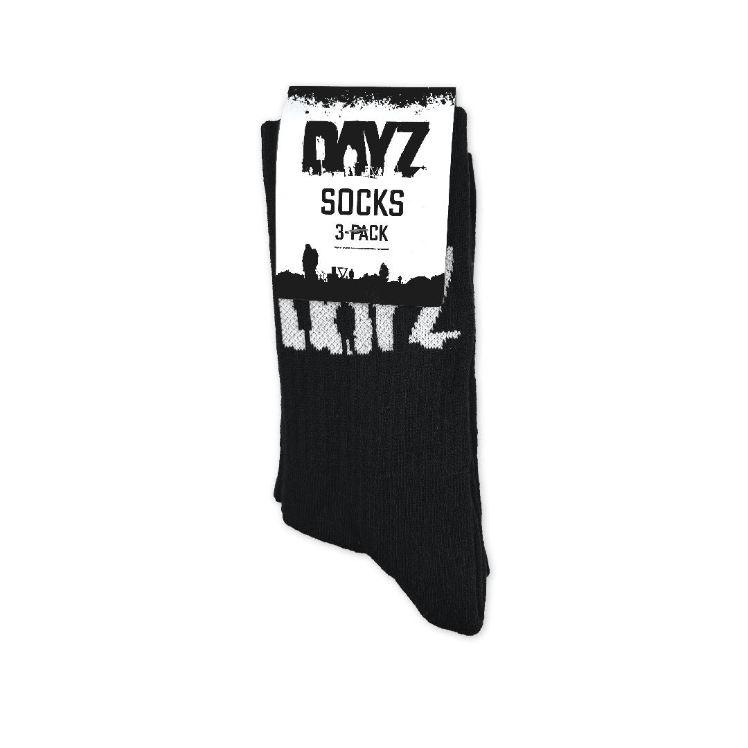 DAYZ SURVIVOR SOCKS 3-PACK BLACK