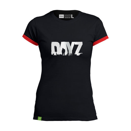 DAYZ LÄSSIGES DAMEN-T-SHIRT SCHWARZ