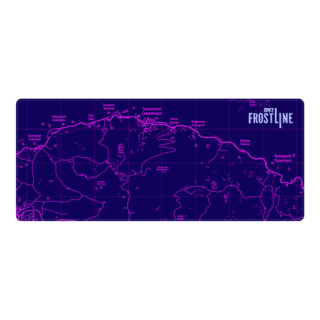 DAYZ FROSTLINE - UV GLOWING MOUSEMAT BIG | 800X340MM