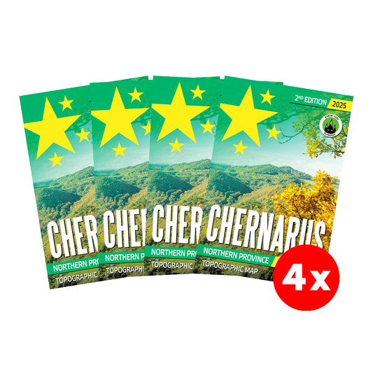 DAYZ - CHERNARUS PRINTED MAP 2025 EDITION 4-PACK