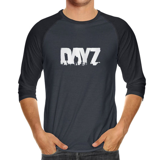 DAYZ LANGARM-T-SHIRT GRAU/SCHWARZ