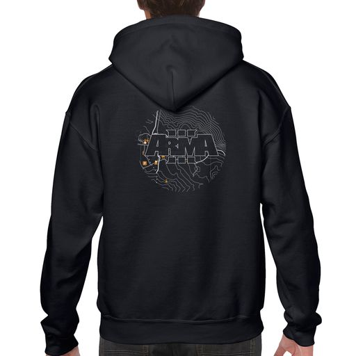 ARMA 3 MAP STYLE HOODIE BLACK