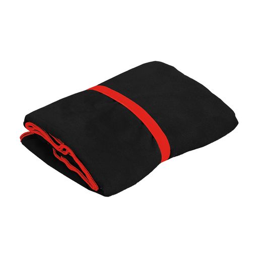 VIGOR QUICK DRY TOWEL 130x70CM BLACK/RED