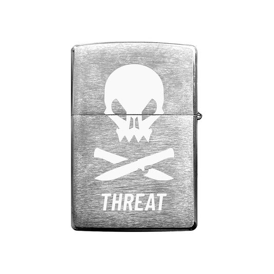 VIGOR - THREAT ZIPPO FEUERZEUG | SILBER