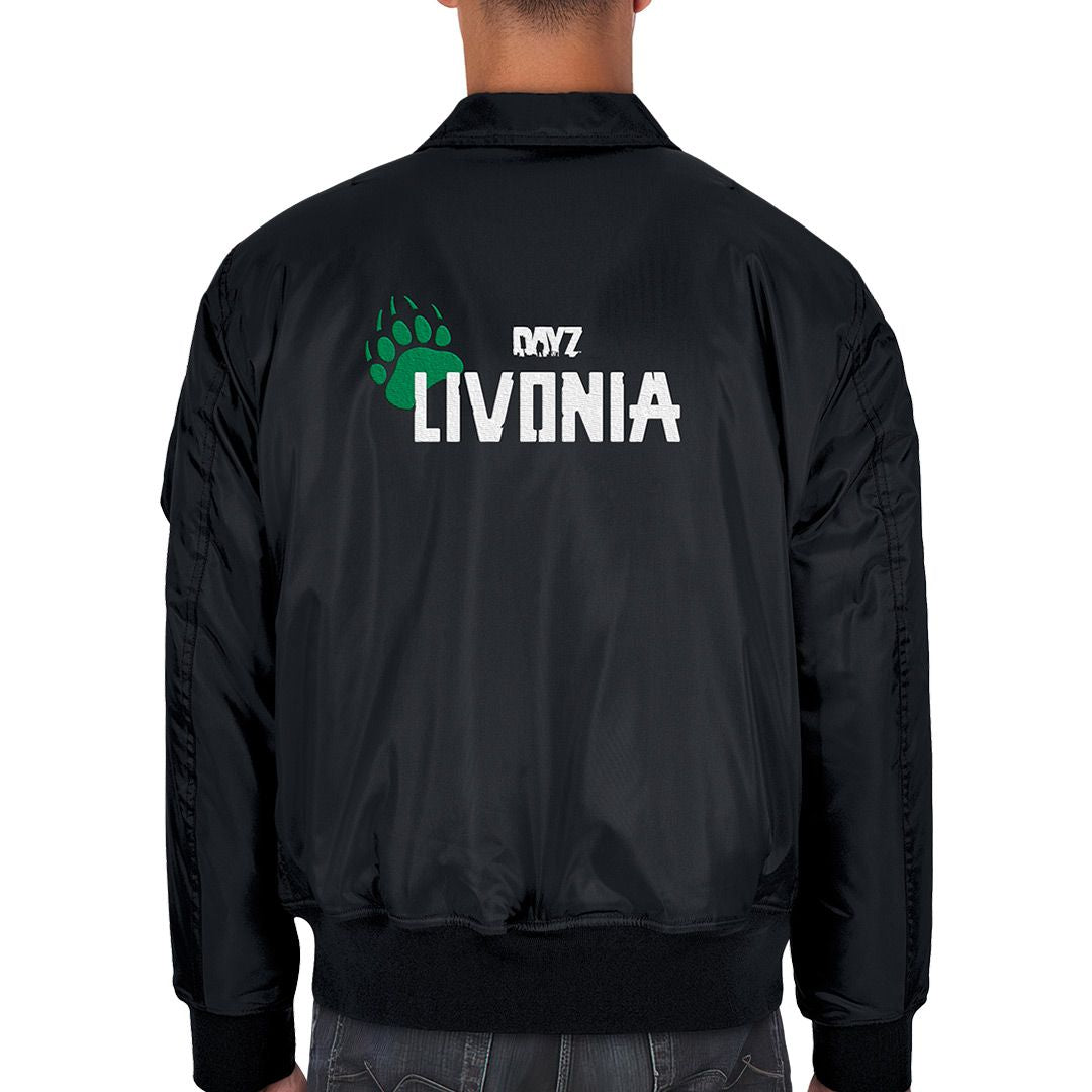 DAYZ LIVONIA BOMBER JACKET BLACK/GREEN