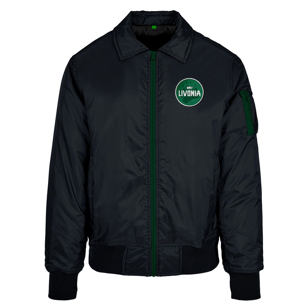 DAYZ LIVONIA BOMBER JACKET BLACK/GREEN
